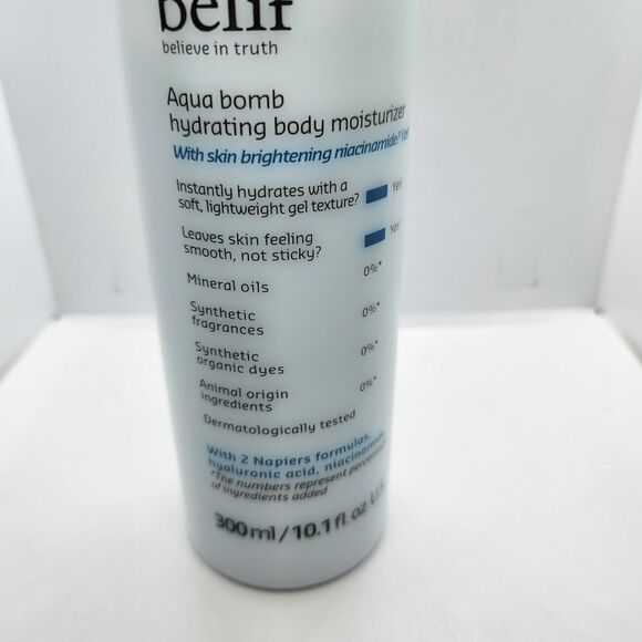 NIB Belif Aqua Bomb Hydrating Body Moisturizer Large Size 300ml / 10.1 fl.oz - Picture 3 of 6